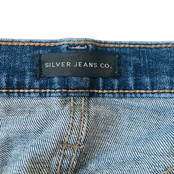 Silver Mens Machray Athletic Fit Straight Leg Jeans Stretch Denim Size W36/L30 - Picture 9 of 12